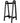 HyperFX 10 or12 Bar Double Sided Fixed Barbell Rack - Black